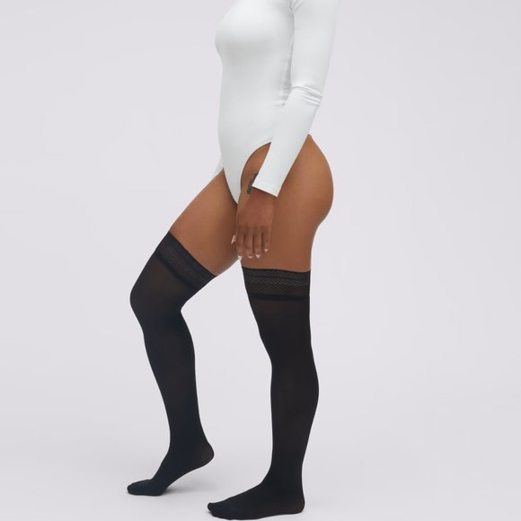 Sheertex Backseam Sheer Rip-Resist Thigh Highs - Picture 1 of 8